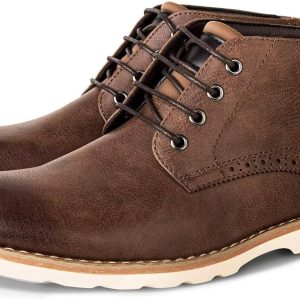 Brown Leather Chukka Boots