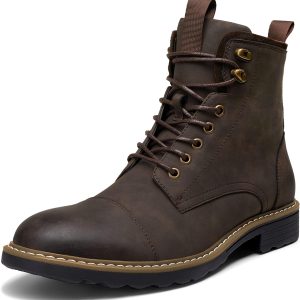 Mens Side Zip Motorcycle Boots